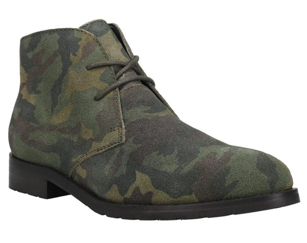 Dingo Mens Opie Lace up Ankle Boots US 8 D Green Camo Leather NWOB